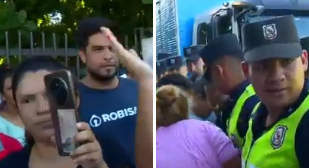 Nueva manifestación por falta de kits escolares en Areguá