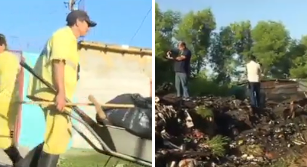 Realizan limpieza del cauce hídrico del arroyo Morotí en barrio Santa Ana