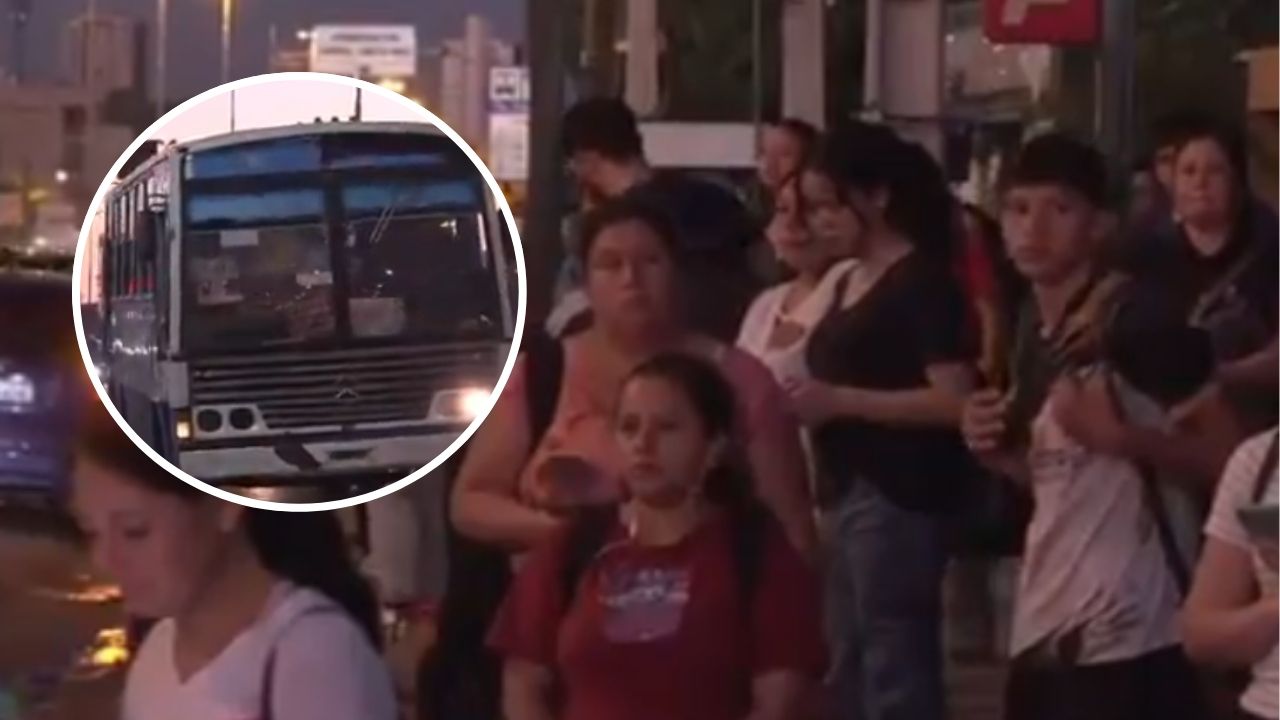 Transporte paralizado y servicio limitado hasta mañana