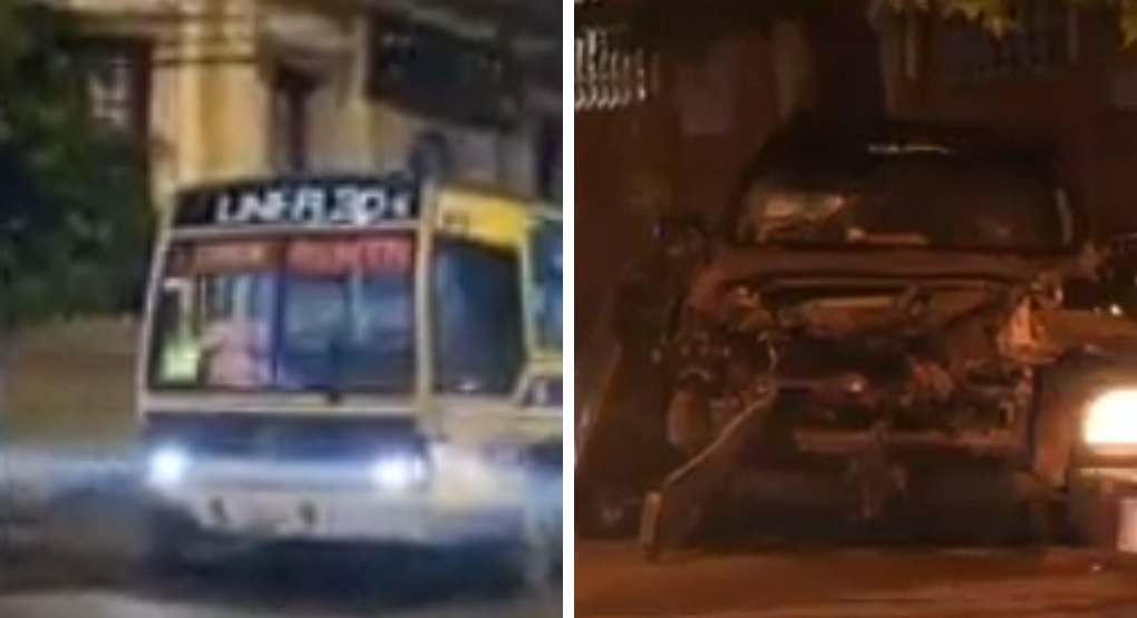 Asunción: choque en el microcentro