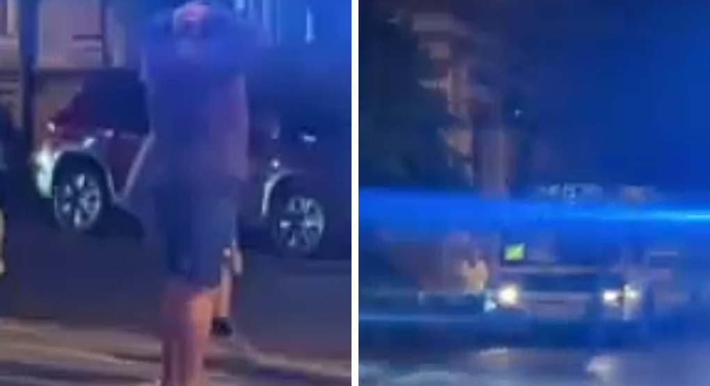 Asunción: choque en el microcentro