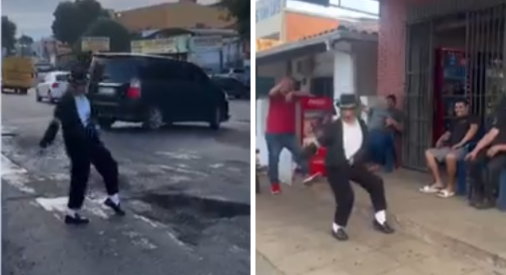 Baila como Michael Jackson para visibilizar baches en San Lorenzo