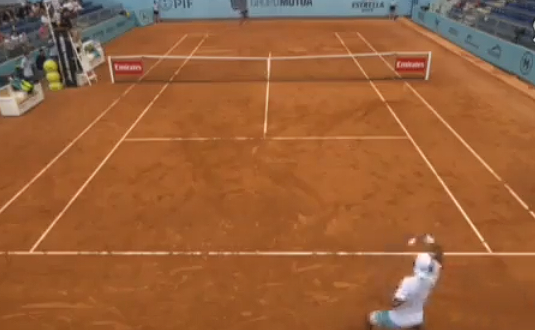 Daniel Vallejo gana el primer set ante Dimitrov en el Masters de Madrid