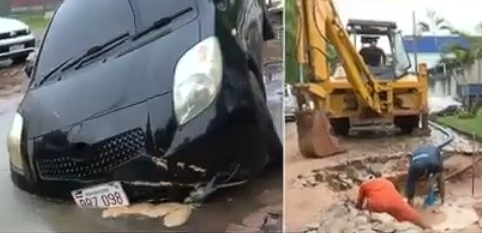 Bache provoca incidente y reaviva reclamos vecinales en Mariano Roque Alonso