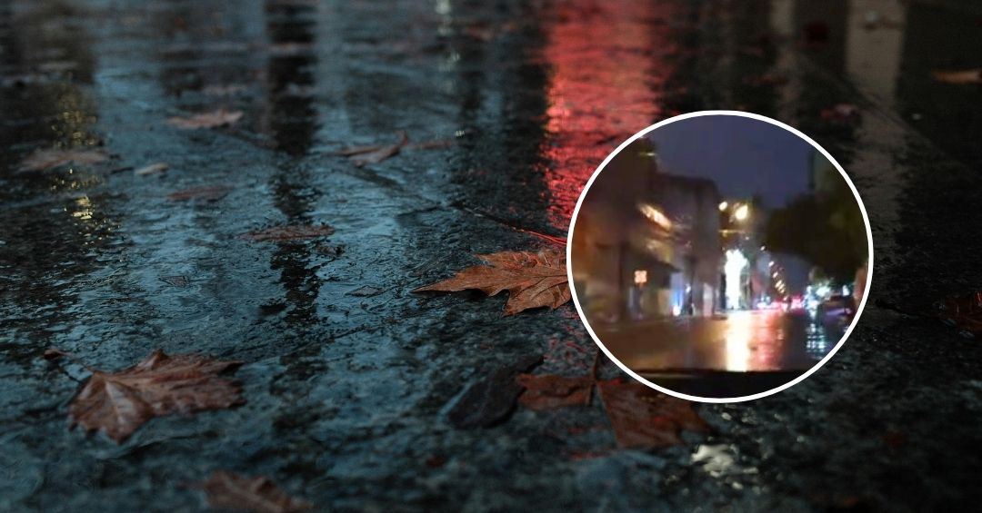 Lluvia y transporte colapsado