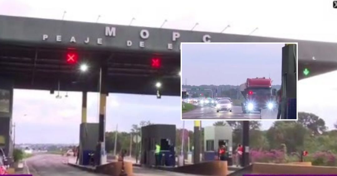 Peaje en Emboscada habilitado sin cobro